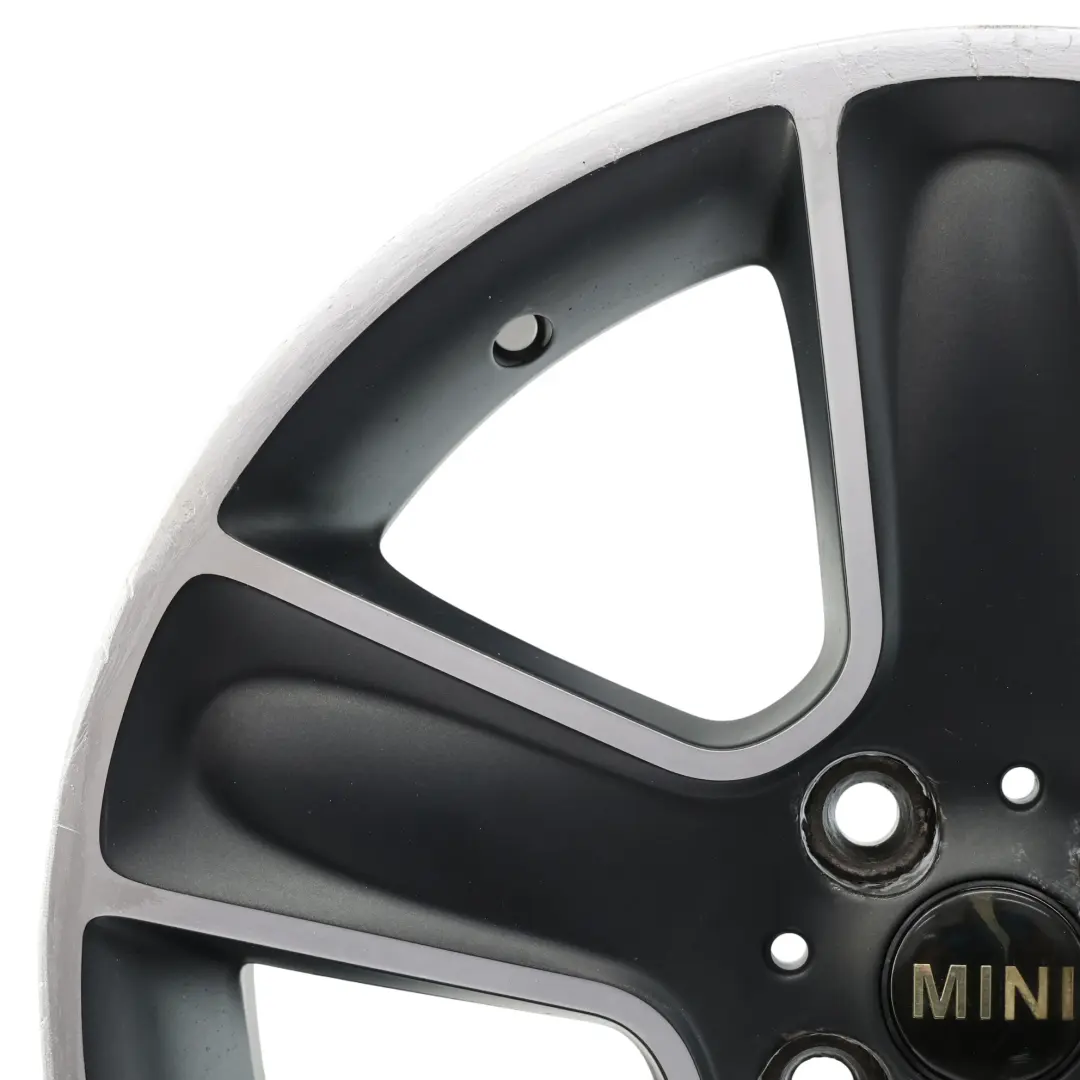 Mini Cooper One R55 R56 R57 Wheel Alloy Rim 17" 7J ET:48 Black Star Bullet 111