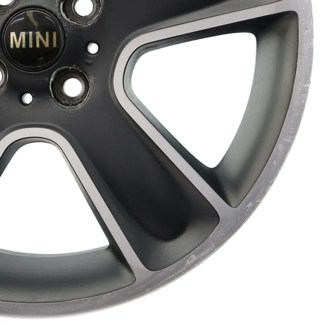 Mini Cooper One R55 R56 R57 Wheel Alloy Rim 17" 7J ET:48 Black Star Bullet 111