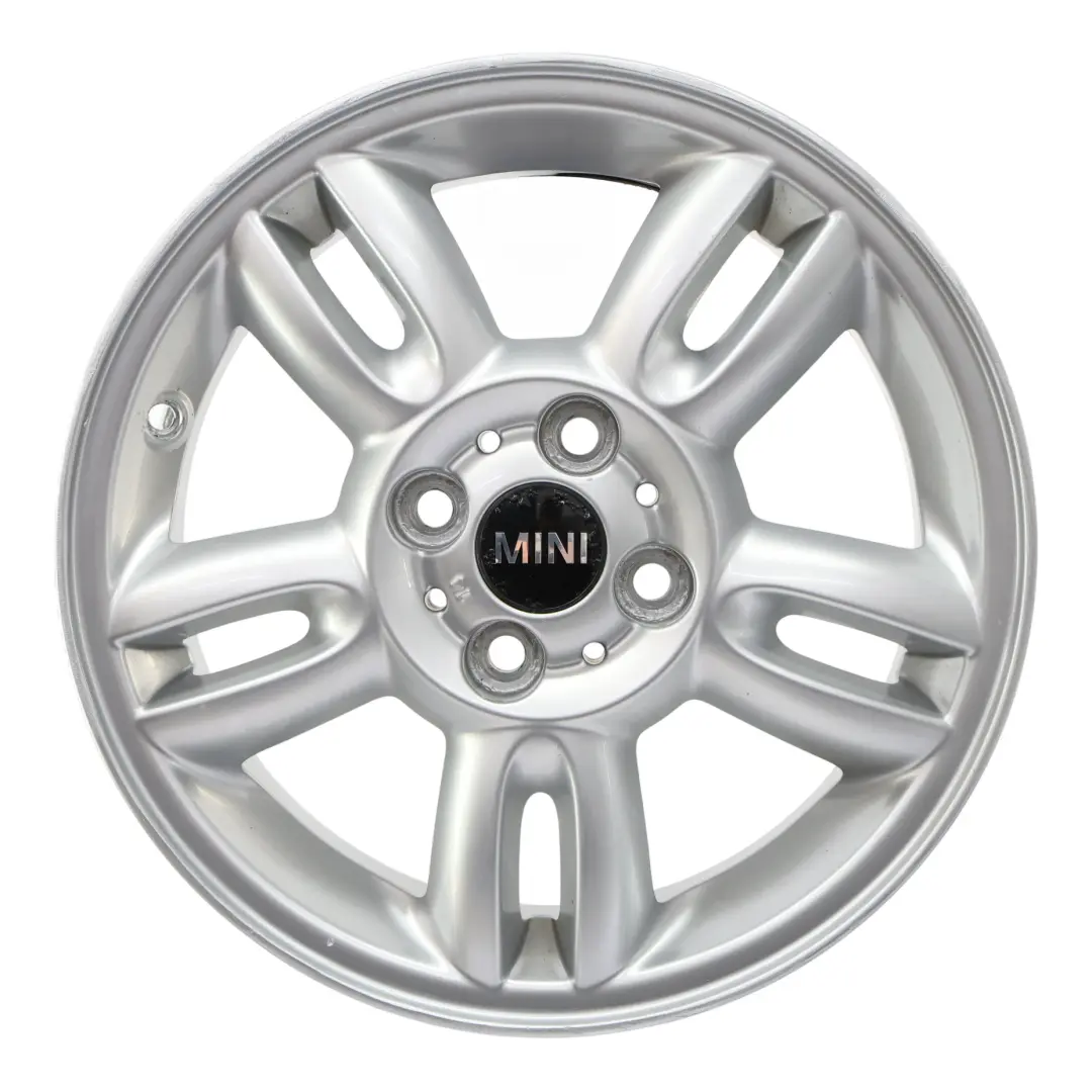 Mini Cooper R55 R56 Argent Jantes Alu Alliage 15" 5,5J etoile Twin Spoke 118