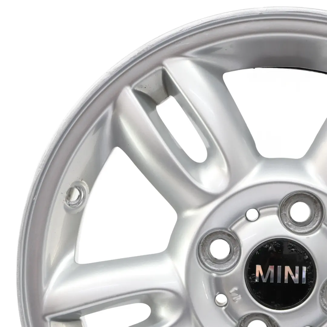 Mini Cooper R55 R56 Argent Jantes Alu Alliage 15" 5,5J etoile Twin Spoke 118