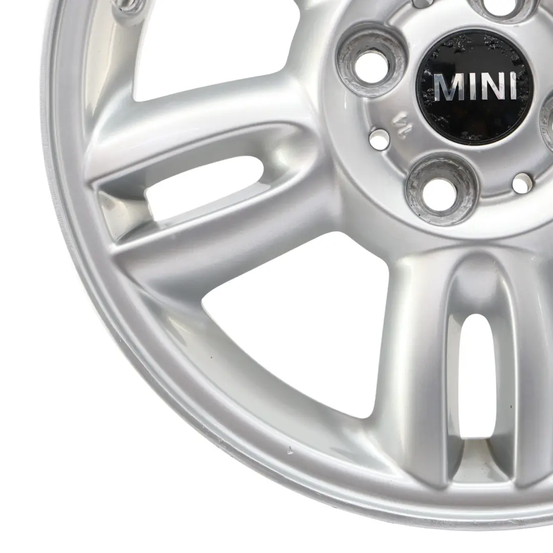 Mini Cooper R55 R56 Argent Jantes Alu Alliage 15" 5,5J etoile Twin Spoke 118