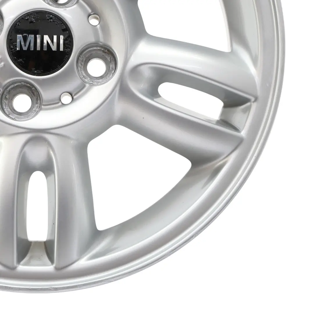 Mini Cooper R55 R56 Argent Jantes Alu Alliage 15" 5,5J etoile Twin Spoke 118