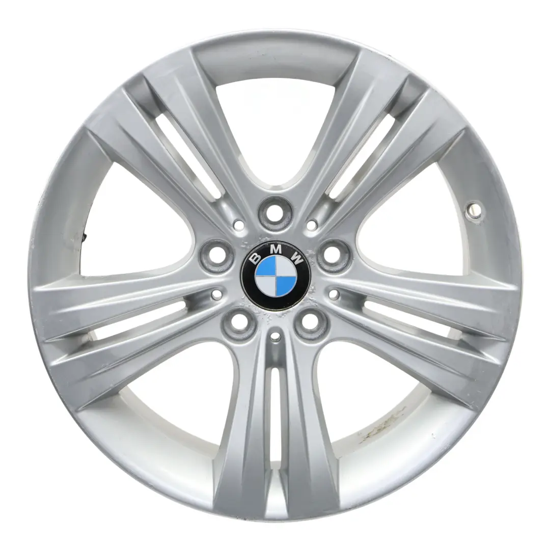 BMW F30 F31 F32 Silver Alloy Wheel Rim 17" Double Spoke 392 ET:37 7,5J 6796239