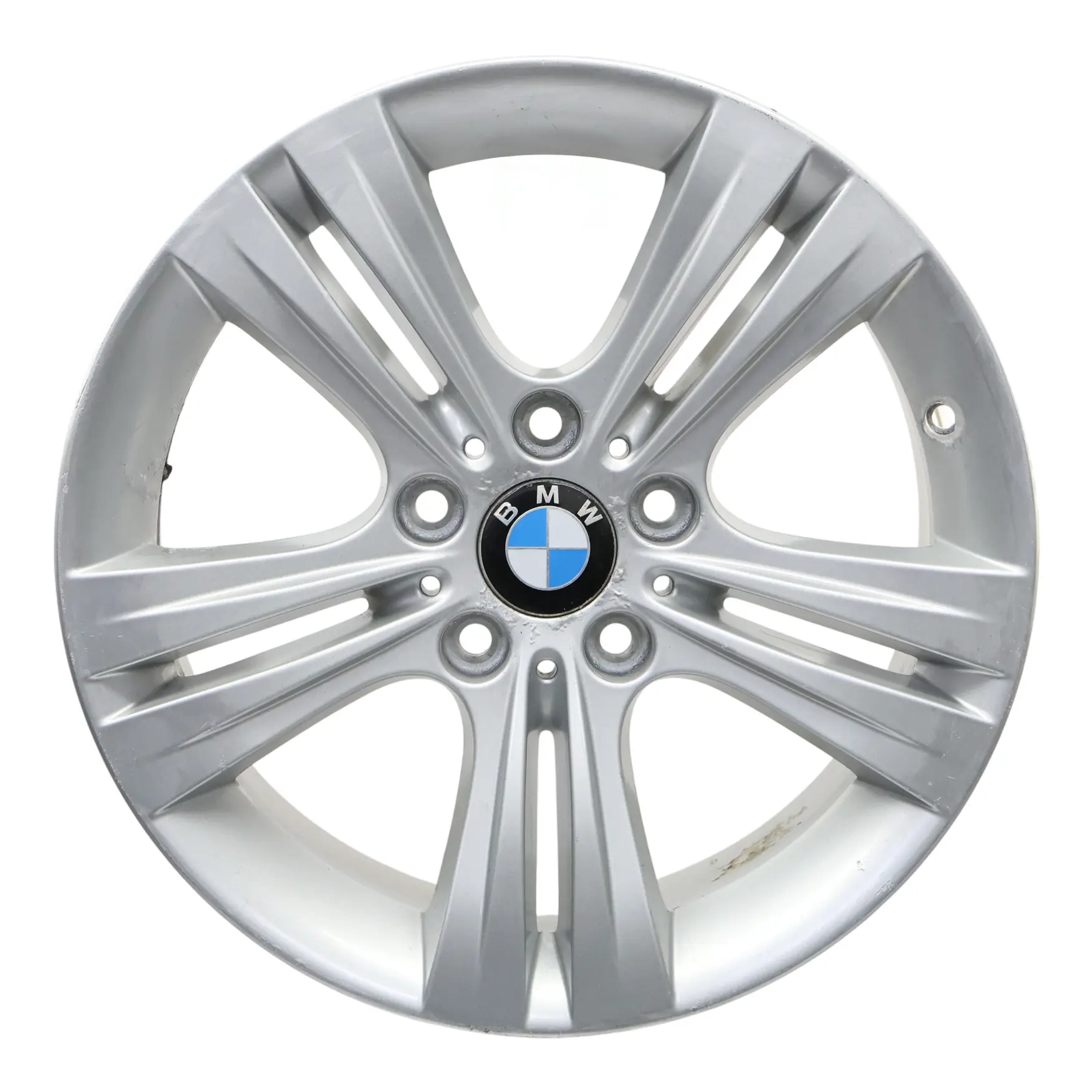 BMW F30 F31 F32 Silver Alloy Wheel Rim 17" Double Spoke 392 ET:37 7,5J 6796239