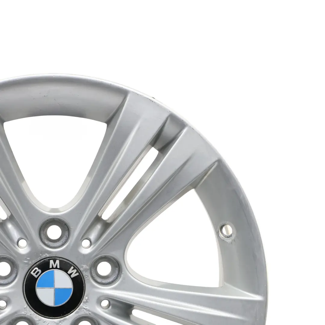 BMW F30 F31 F32 Silver Alloy Wheel Rim 17" Double Spoke 392 ET:37 7,5J 6796239