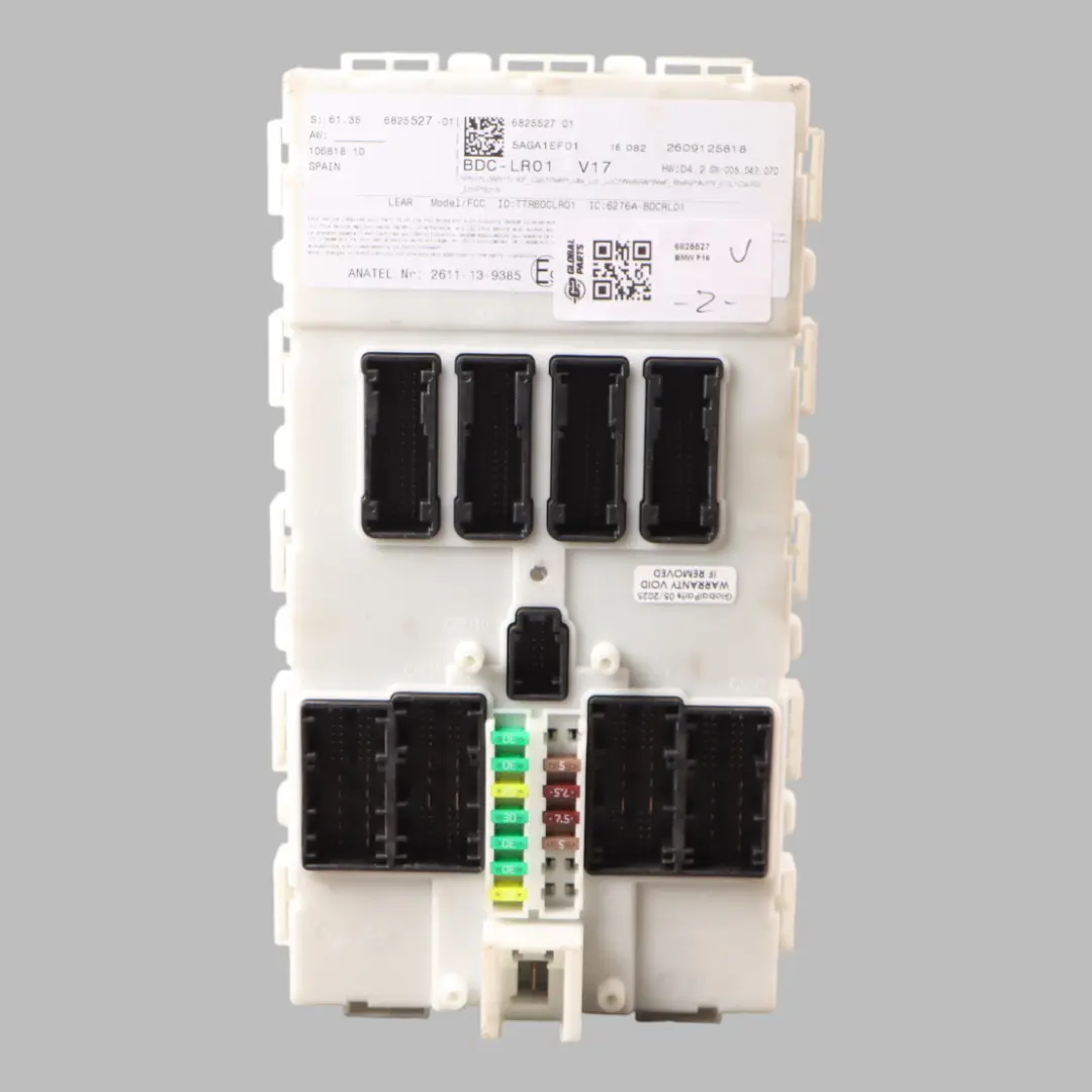 Body Domain Controller BDC Control Unit Module LR01 ECU BMW F15 F16 - SKU 6825527 - Part number 6825527