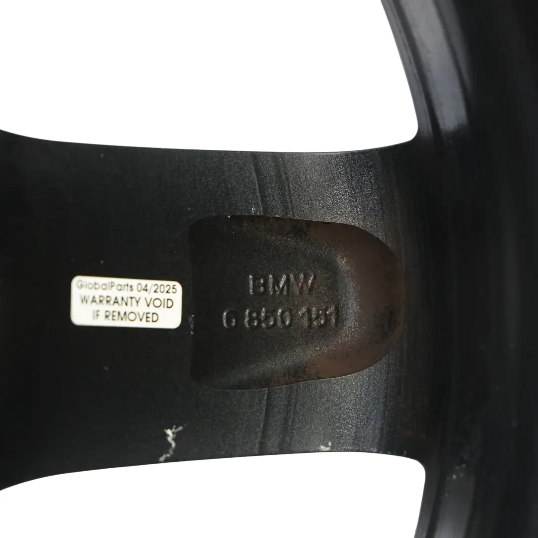 BMW F20 F21 Black Alloy Wheel Rim 17" Star Spoke 379 ET:43 7,5J 6850151