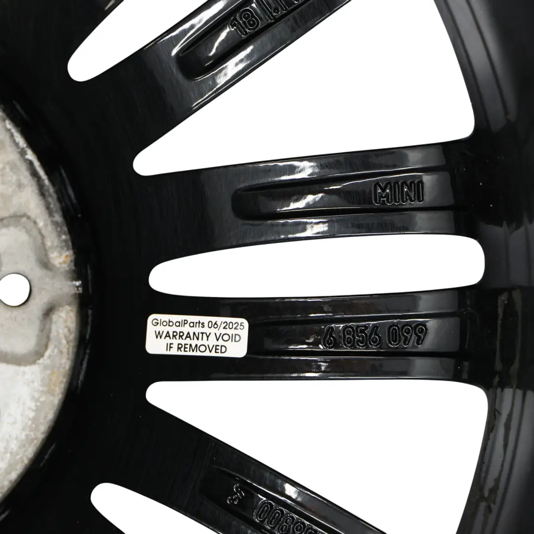 Noir Jante Alliage 17" 7J ET:54 Tentacle Spoke 500 Mini Cooper F55 F56 - SKU 6856099-4 - Numéro de pièce 6856099