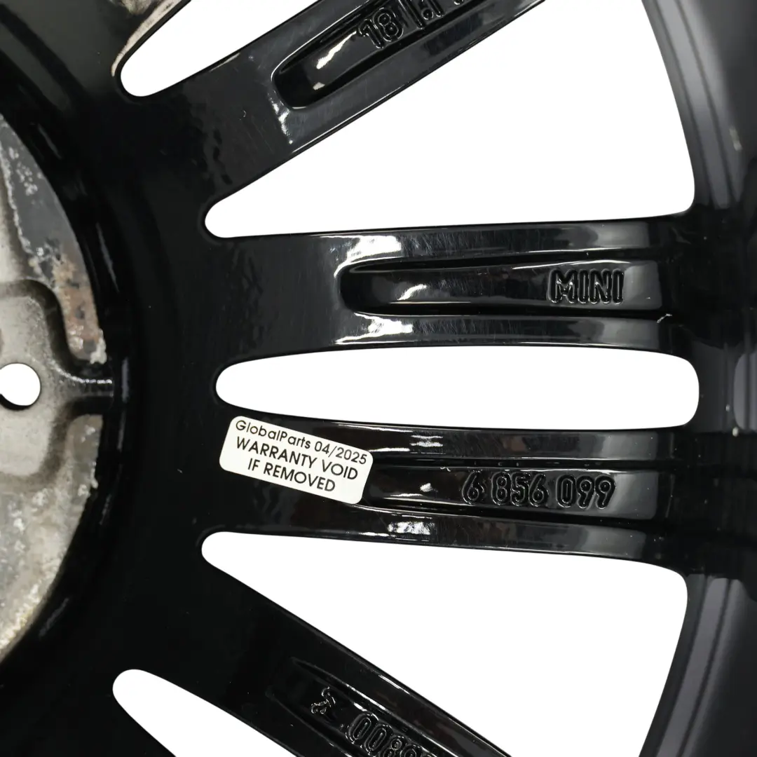 Mini F55 F56 Black Wheel Alloy Rim 17" 7J ET:54 Tentacle Spoke 500 6856099