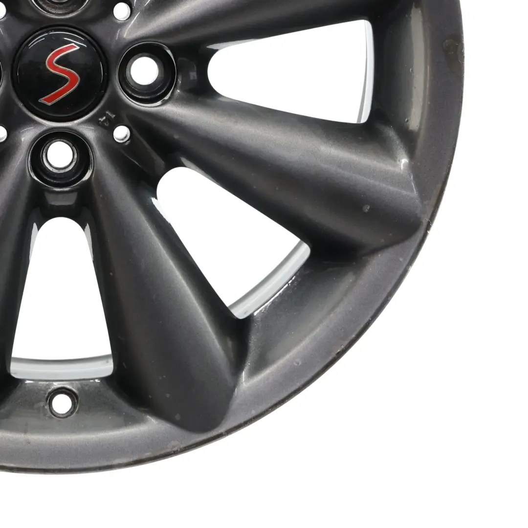 Grau Alufelge Alu Felge 17" 7J ET:48 Conical Spoke 121 Mini Cooper R55 R56 - SKU 6857070-1 - Teilenummer 6857070