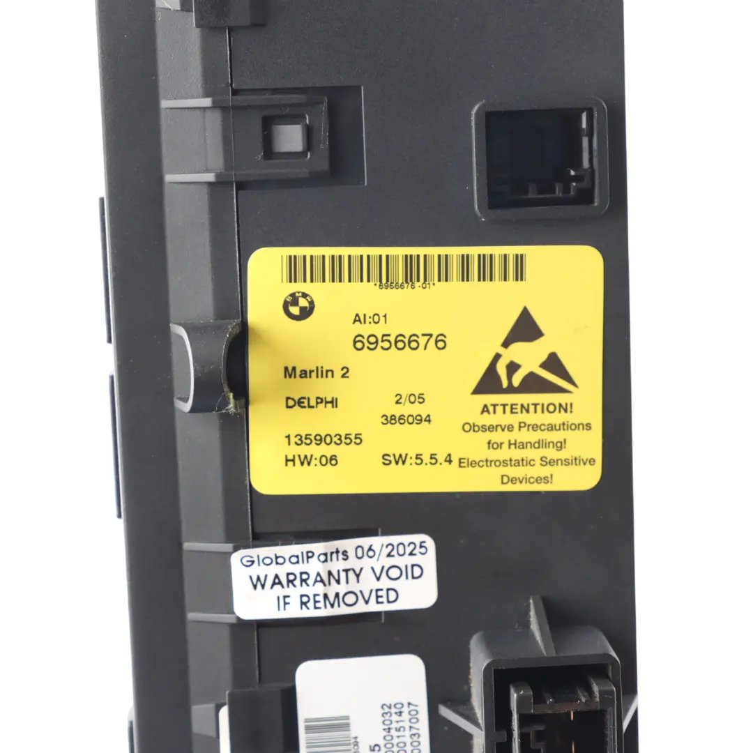 Switch Panel Heated Seats DTC Roof Switch PDC Control Unit BMW E64 - SKU 6956676 - Part number 6956676