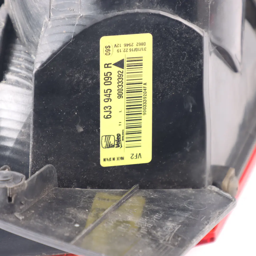 6J 3D Rear Trunk Boot Left N/S Tailgate Lamp Light LED Seat Ibiza - SKU 6J3945095R - Part number 6J3945095R