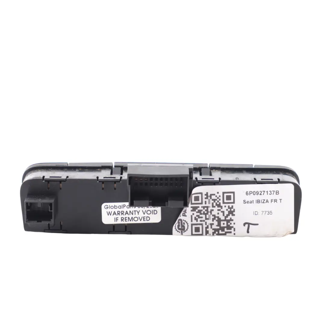 Central Locking Rear Mist Switch Control Block Panel Seat Ibiza IV - SKU 6P0927137B - Part number 6P0927137B