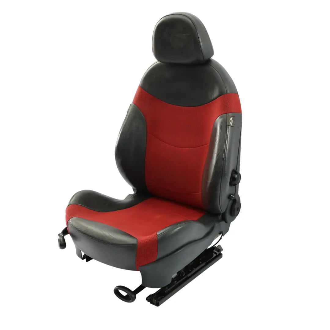 Front Sport Seat Left N/S Kaleido Cloth Leather Tartan Red Mini Cooper One R50 - SKU 7073011-1 - Part number 7073011