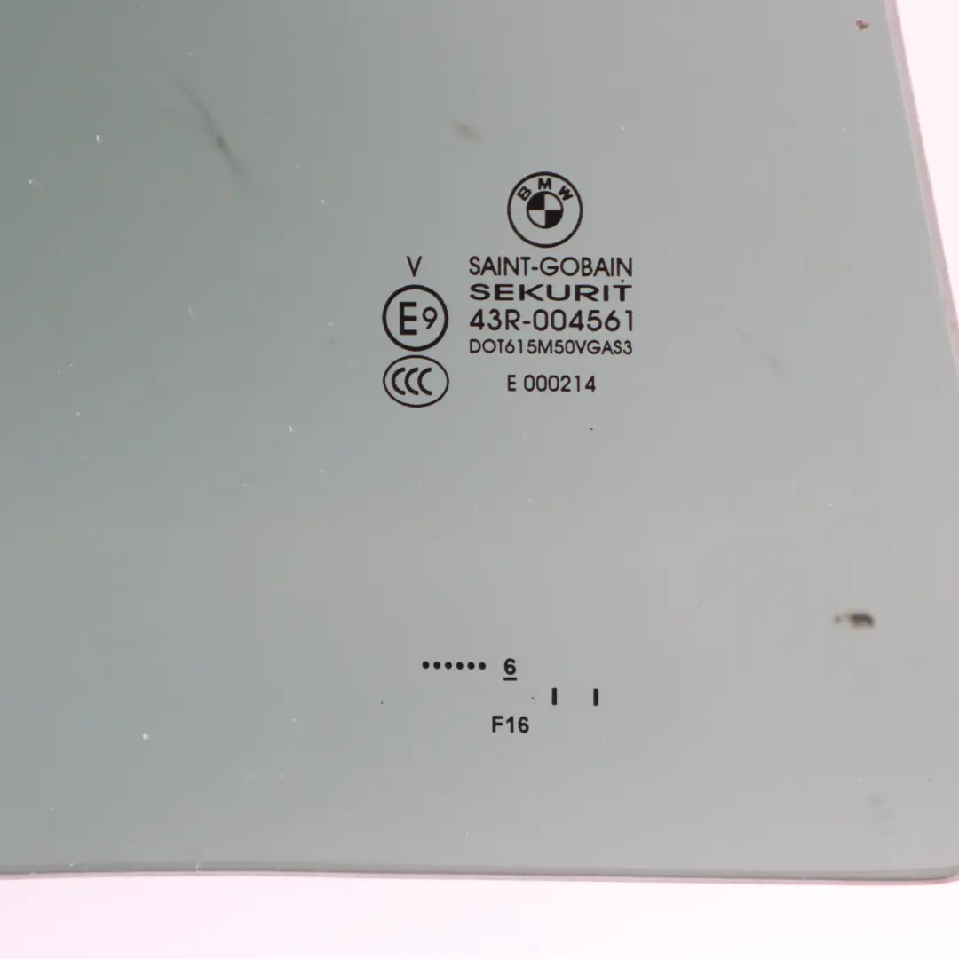 Door Window Glass BMW X5 F16 X5M F86 Tinted AS3 Rear Right O/S 7292912