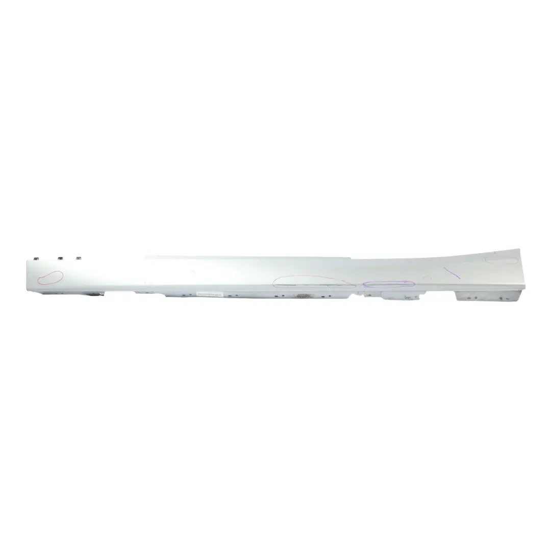 Side Skirt BMW F21 F22 F23 Sill Strip Left N/S Glacier Silber Silver - A83  - SKU 7293543-GSB - Part number 7293543