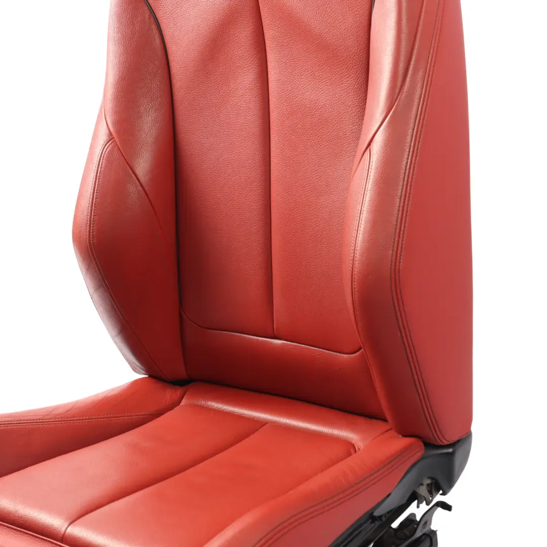 Front Seat BMW F30 F31 F34 GT M Sport Right O/S Leather Dakota Korall Rot Red