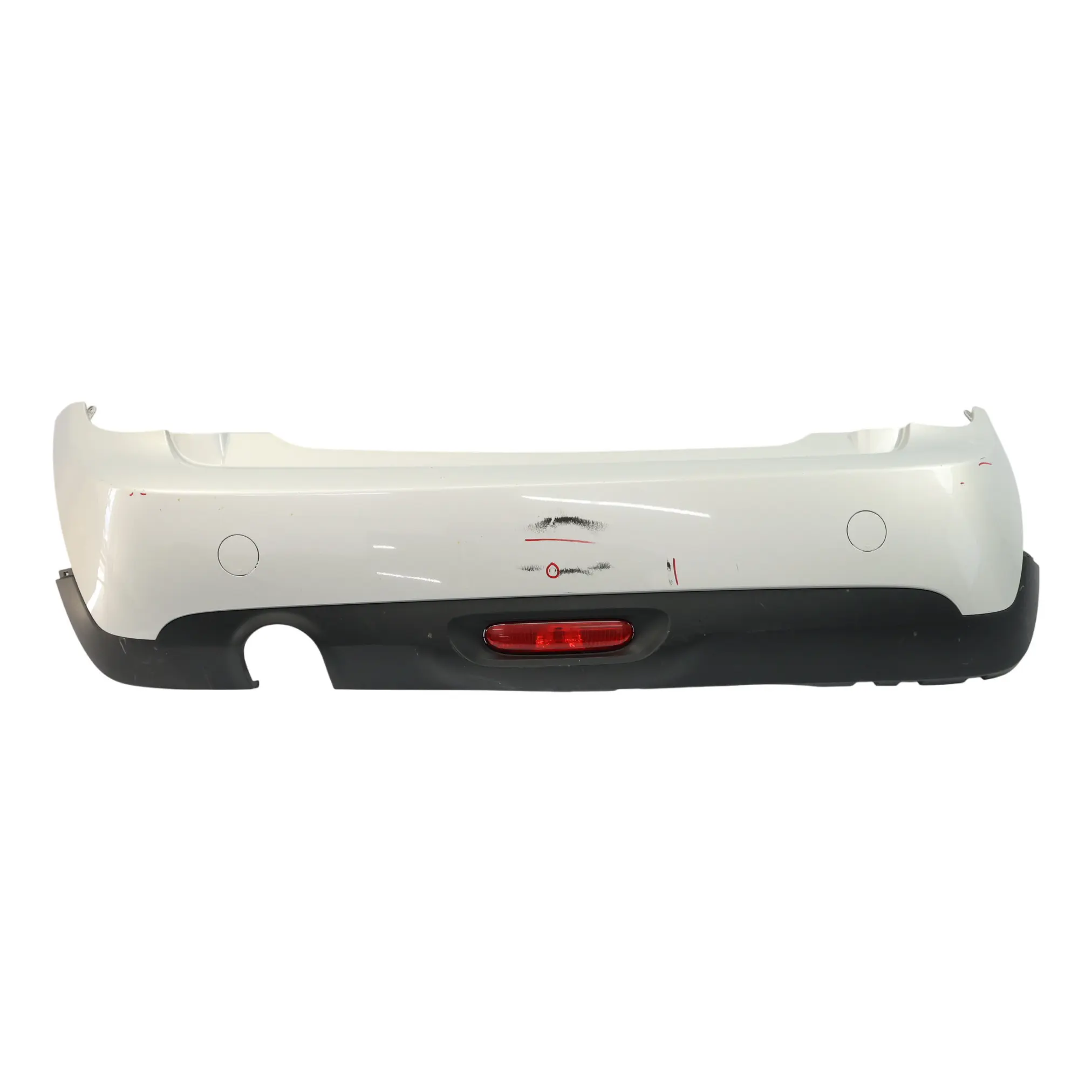 Mini F56 F57 Rear Bumper Complete Trim PDC White Silver Metallic - A62
