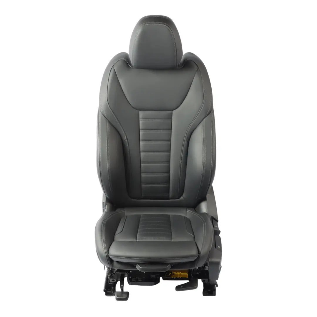 Front Seat BMW G20 G21 Sport Left N/S Leather Vernasca Black Gray Stitch
