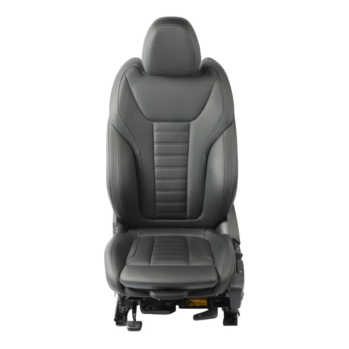 Front Seat BMW G20 G21 Sport Left N/S Leather Vernasca Black Gray Stitch