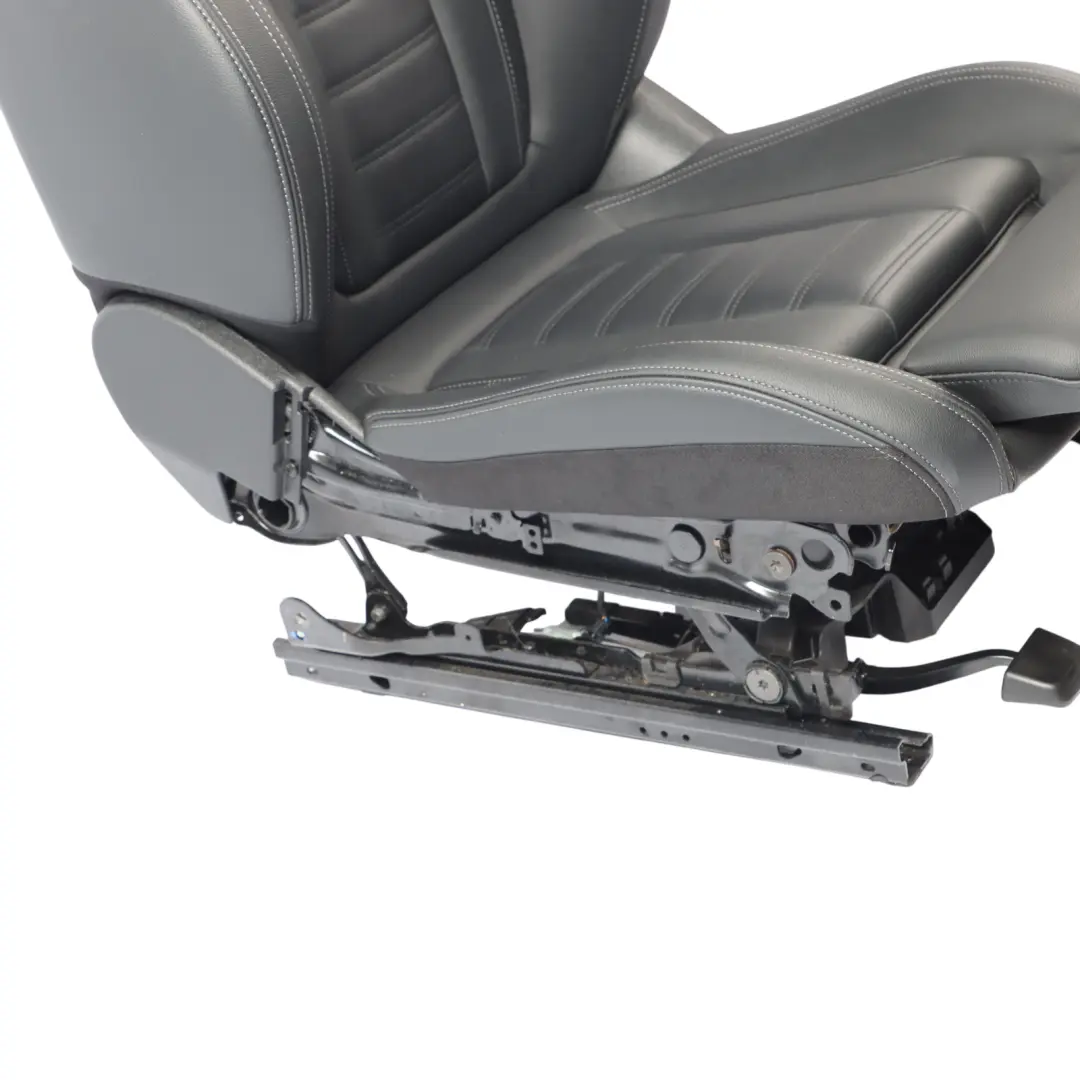 Front Seat BMW G20 G21 Sport Left N/S Leather Vernasca Black Gray Stitch