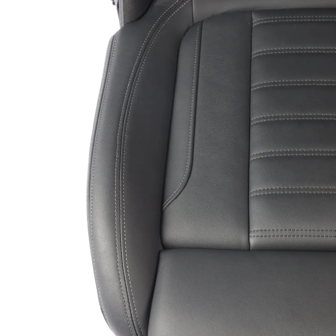 Front Seat BMW G20 G21 Sport Left N/S Leather Vernasca Black Gray Stitch