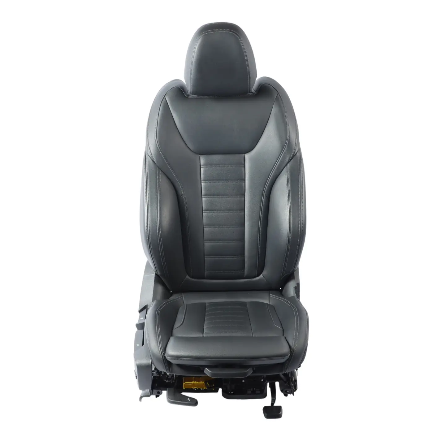 Front Seat BMW G20 G21 Sport Right O/S Leather Vernasca Black Gray Threads