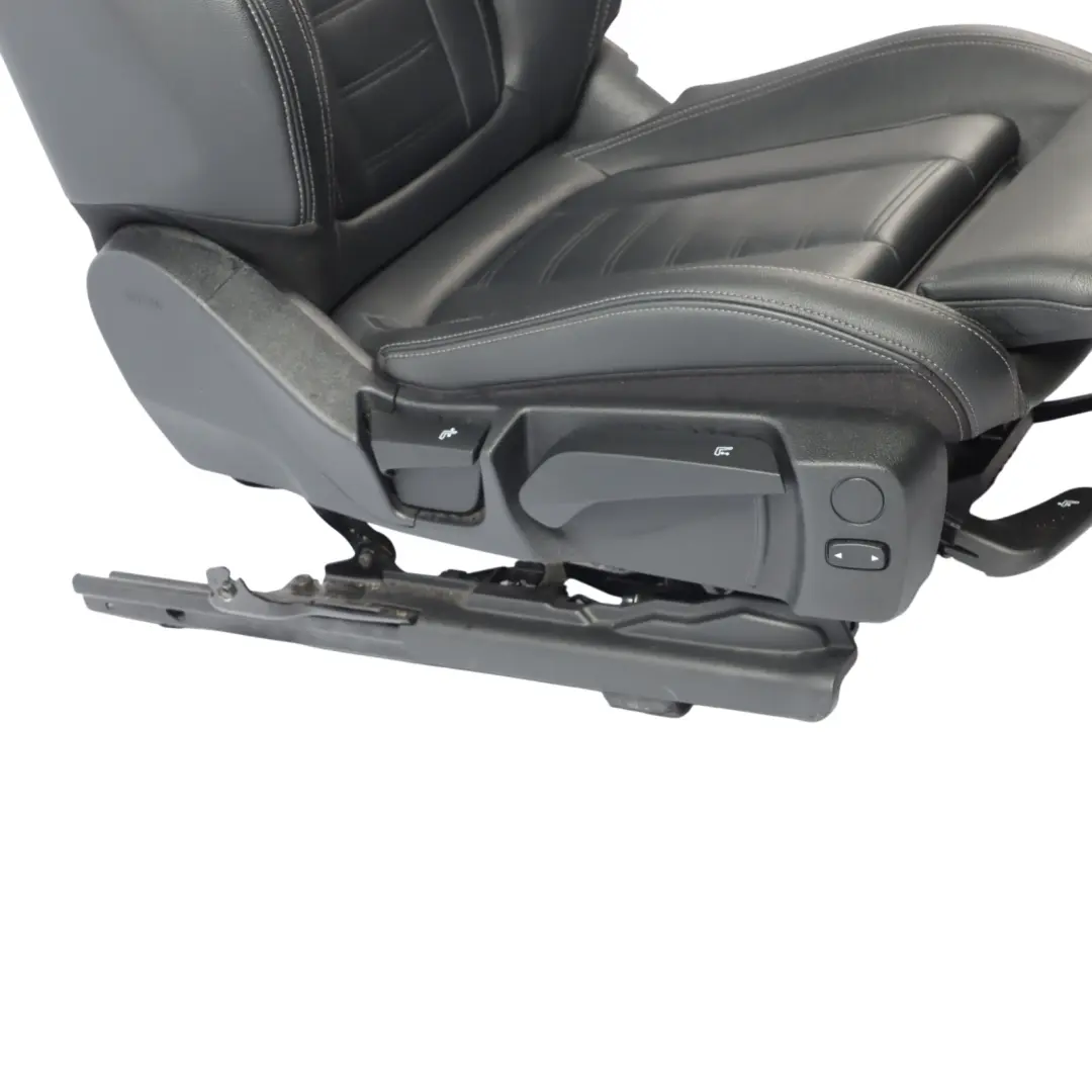 Front Seat BMW G20 G21 Sport Right O/S Leather Vernasca Black Gray Threads