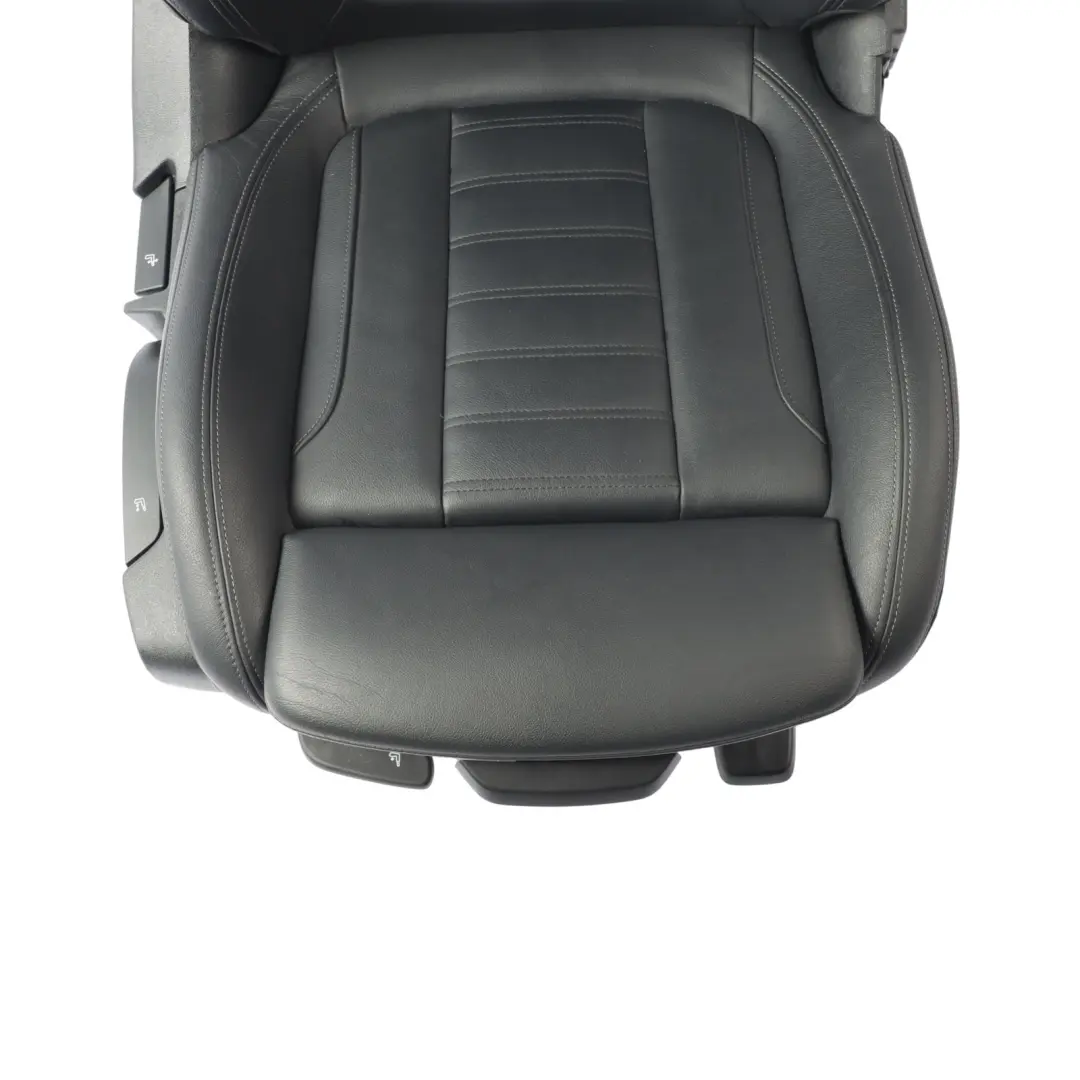 Front Seat BMW G20 G21 Sport Right O/S Leather Vernasca Black Gray Threads