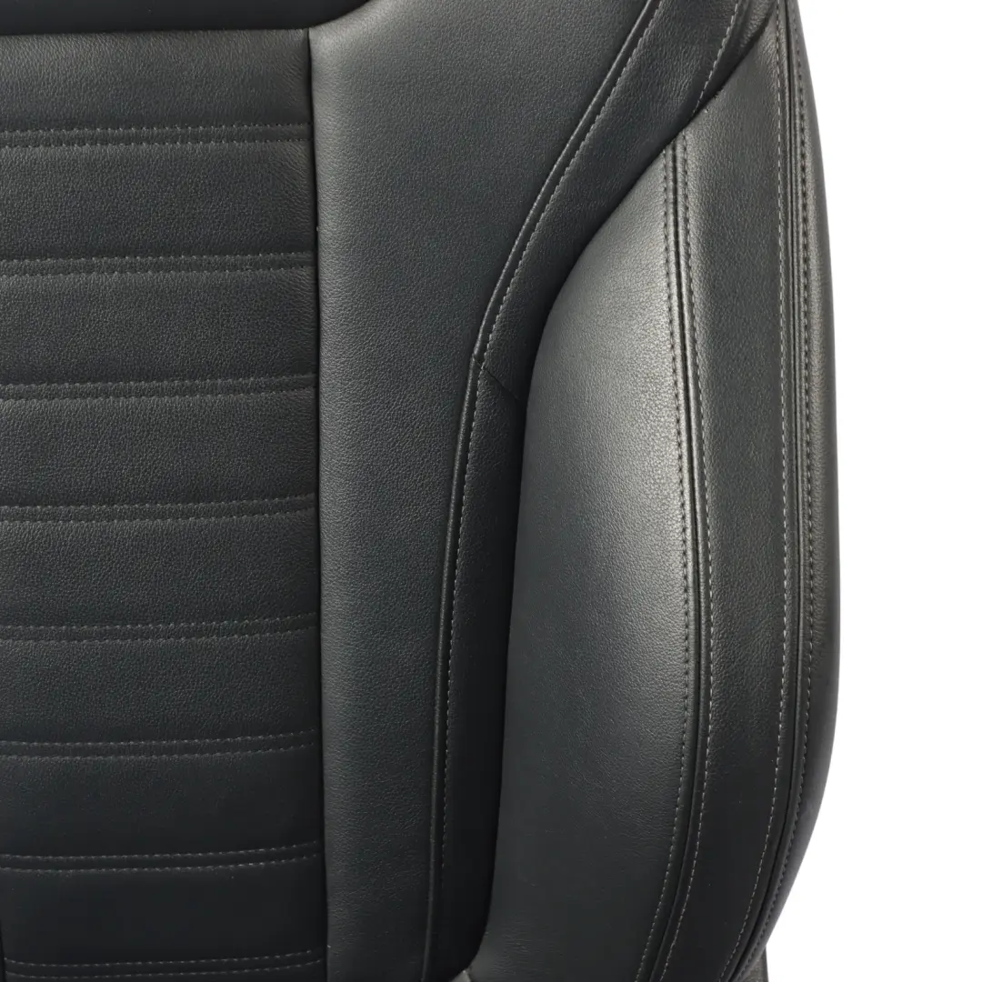 Front Seat BMW G20 G21 Sport Right O/S Leather Vernasca Black Gray Threads