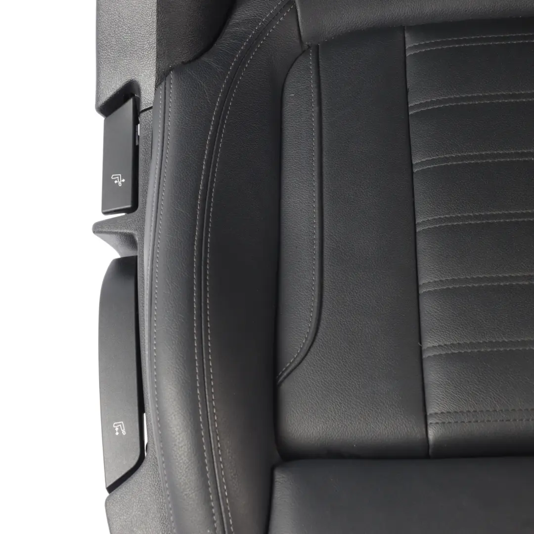 Front Seat BMW G20 G21 Sport Right O/S Leather Vernasca Black Gray Threads