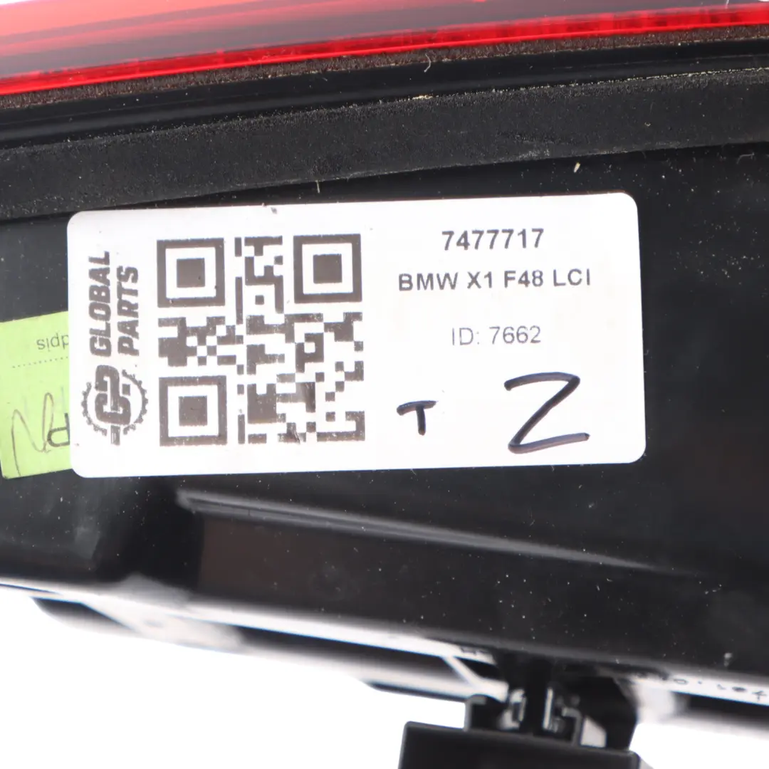 BMW X1 F48 Rear Inner Trunk Hatch Tail Light Lamp Left N/S 7477717