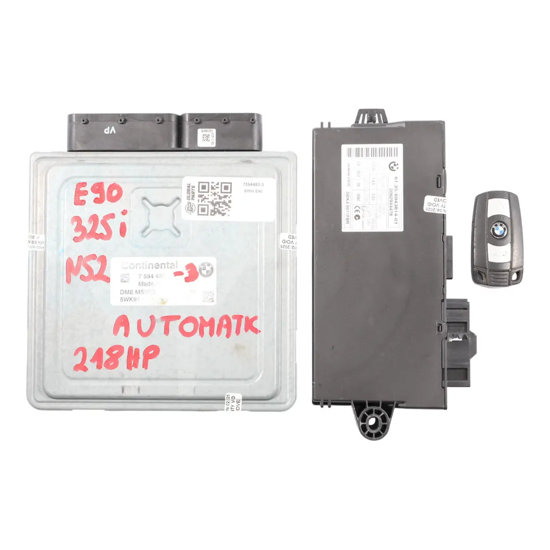 BMW E90 E91 E92 N52 218HP Engine ECU DME Kit 7594483 Automatic