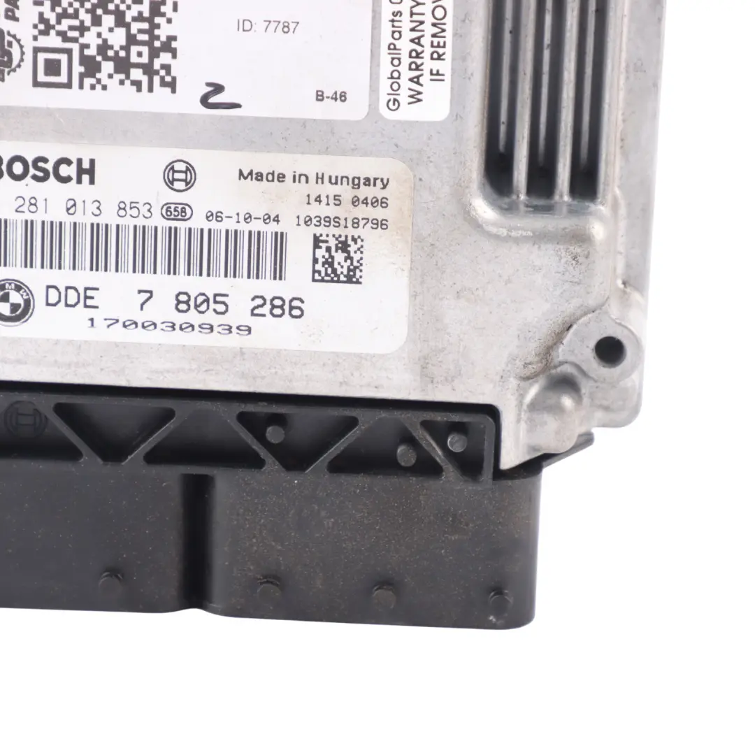 M57N2 231HP Engine Control Module ECU DDE Manual BMW E92 E93 Diesel 330d - SKU 7805286-5 - Part number 7805286