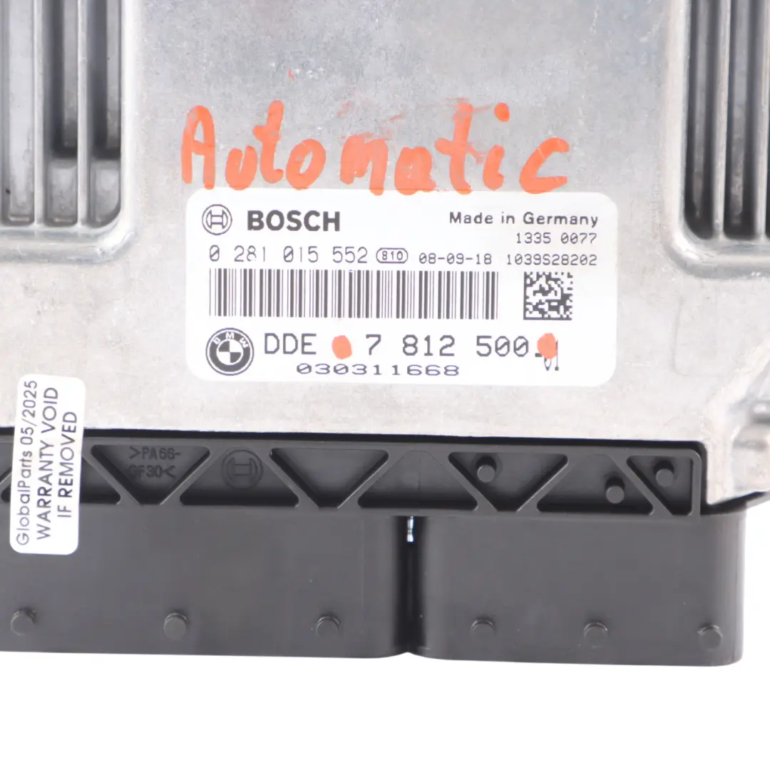 BMW Serie 5 E60 E61 LCI N47 520d Motore Diesel Kit ECU DDE CAS 3 Chiave 7812500