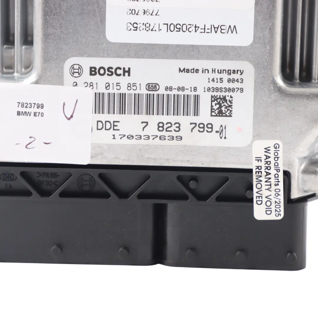 M57N2 235HP Engine Control Unit ECU DDE Automatic BMW X5 E70 3.0d - SKU 7823799 - Part number 8509035