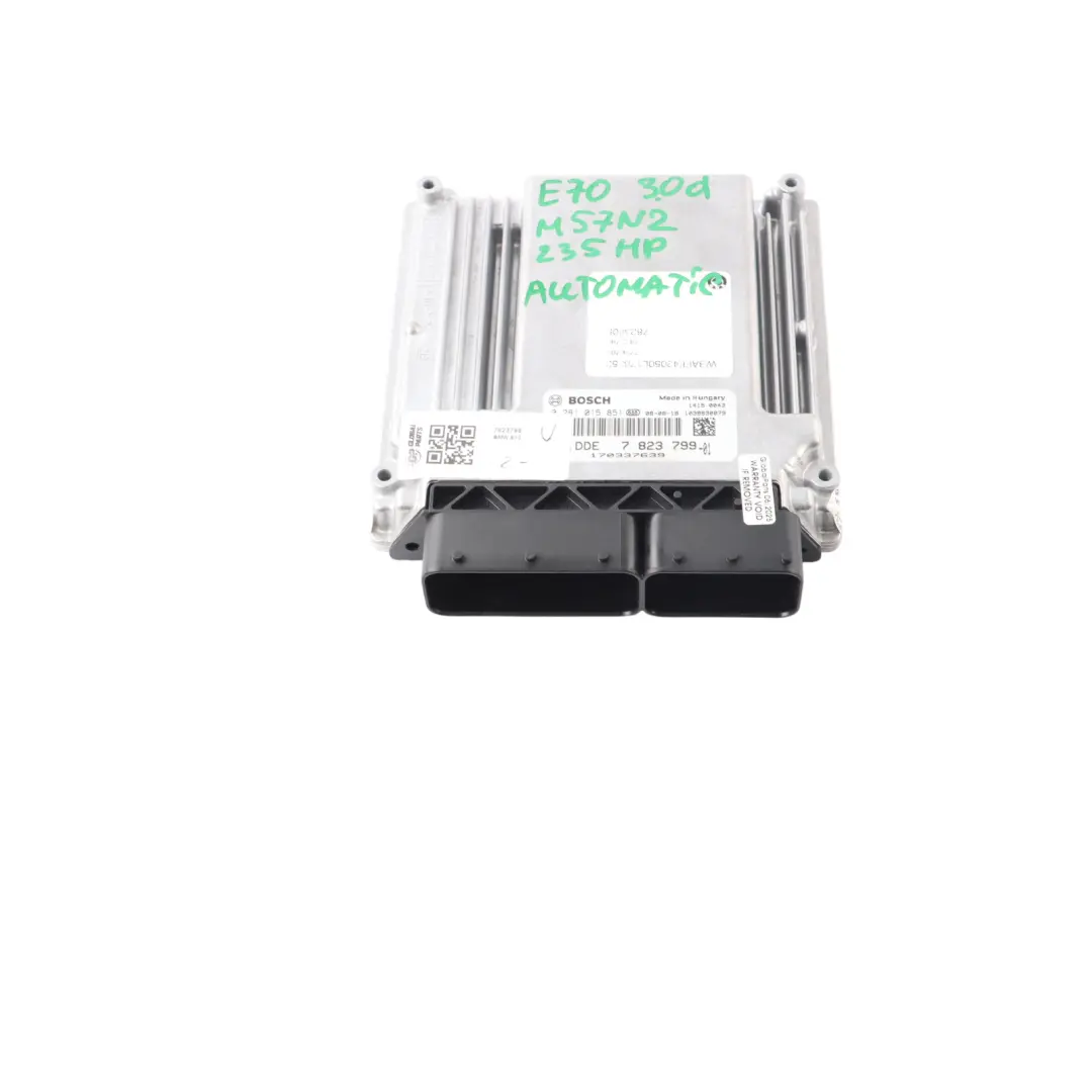 M57N2 235HP Engine Control Unit ECU DDE Automatic BMW X5 E70 3.0d - SKU 7823799 - Part number 8509035