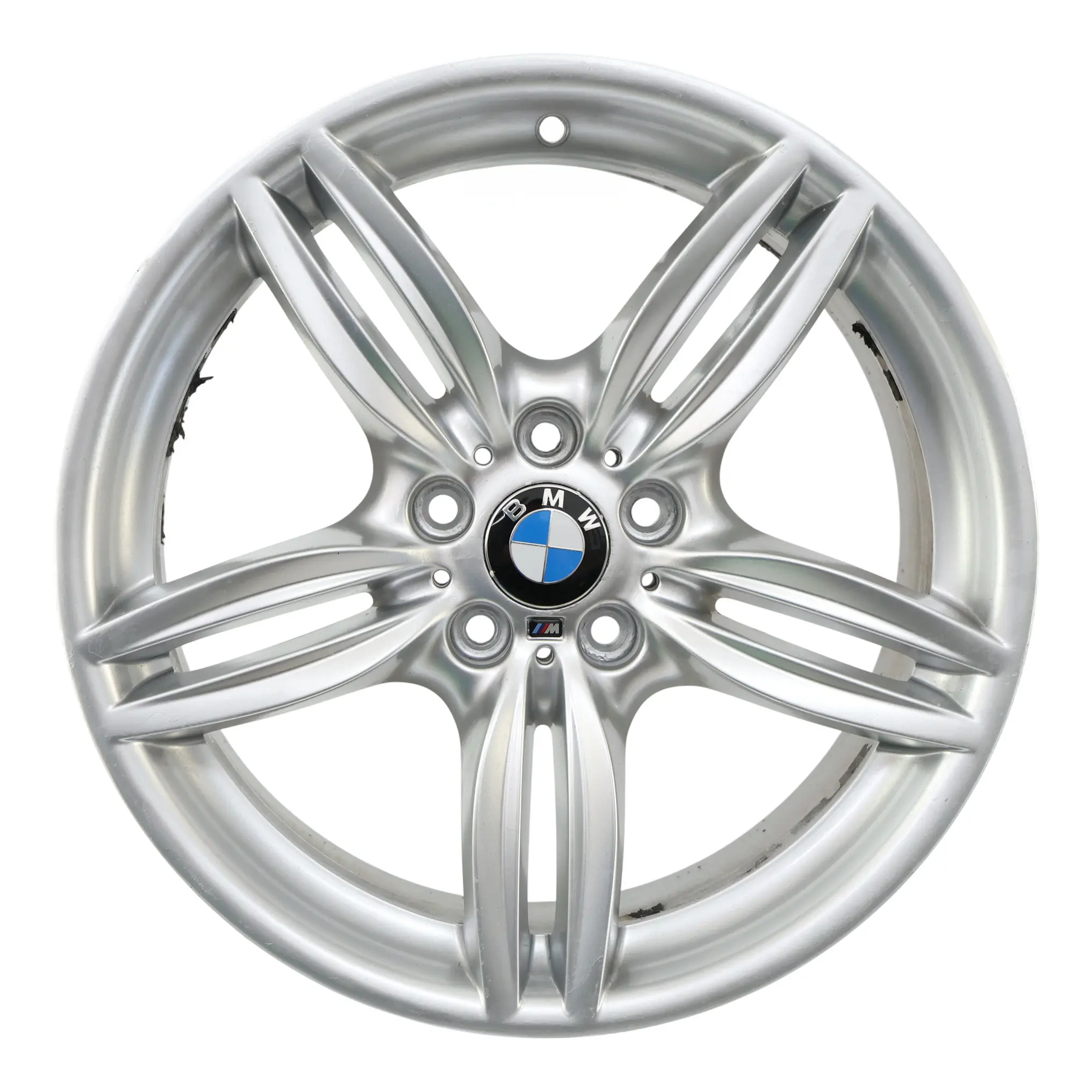 BMW F10 F12 Silver Rear Wheel Alloy Rim M Double Spoke 351 9J 19" ET:44 7842653