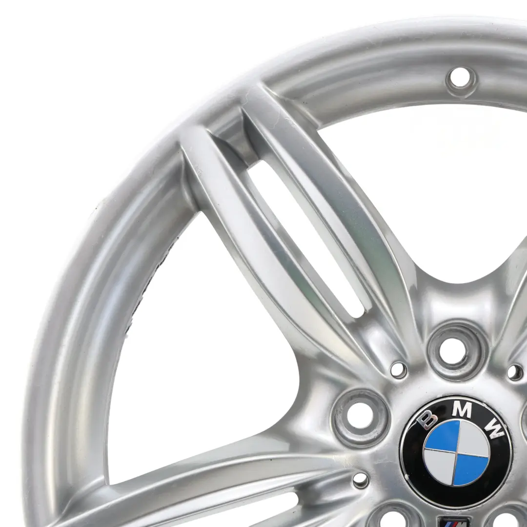 BMW F10 F12 Silver Rear Wheel Alloy Rim M Double Spoke 351 9J 19" ET:44 7842653