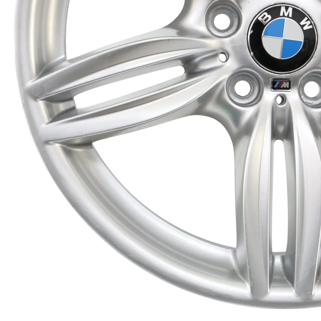 BMW F10 F12 Silver Rear Wheel Alloy Rim M Double Spoke 351 9J 19" ET:44 7842653