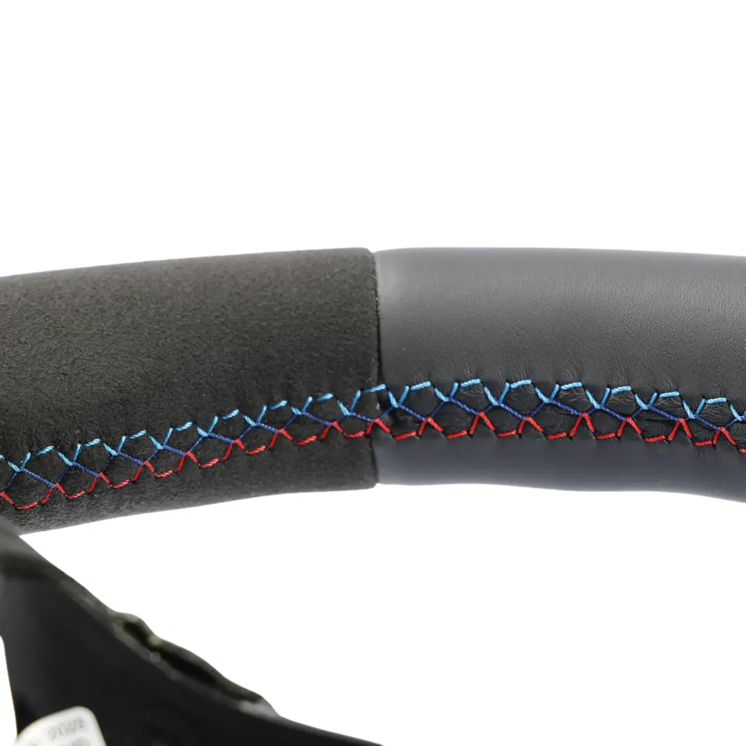 BMW F10 F11 F07 M Sport NUOVO volante in pelle nera Alcantara Cambio al volante