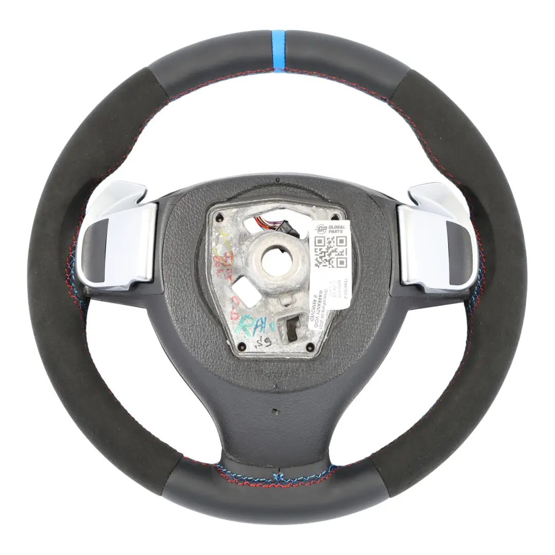 BMW F10 F11 F07 M Sport NUOVO volante in pelle nera Alcantara Cambio al volante