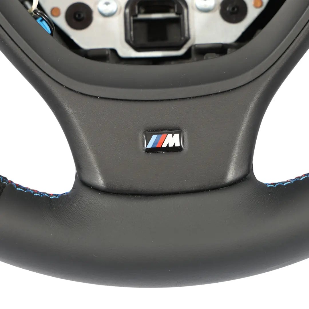 BMW F10 F11 F07 M Sport NUOVO volante in pelle nera Alcantara Cambio al volante