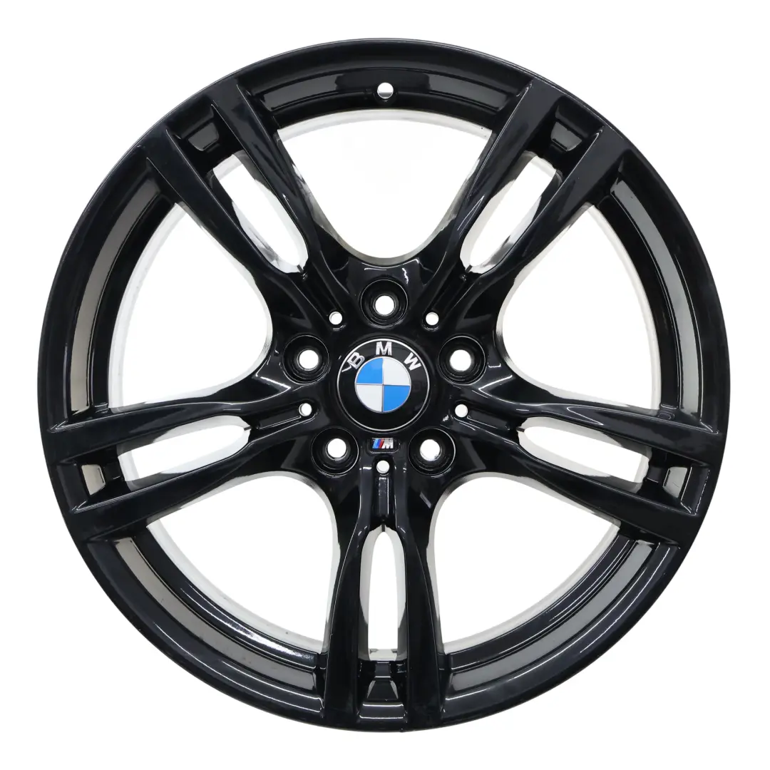 BMW F30 F31 Rear Black Wheel Alloy Rim 18" 8,5J ET:47 M Styling 400 7845881