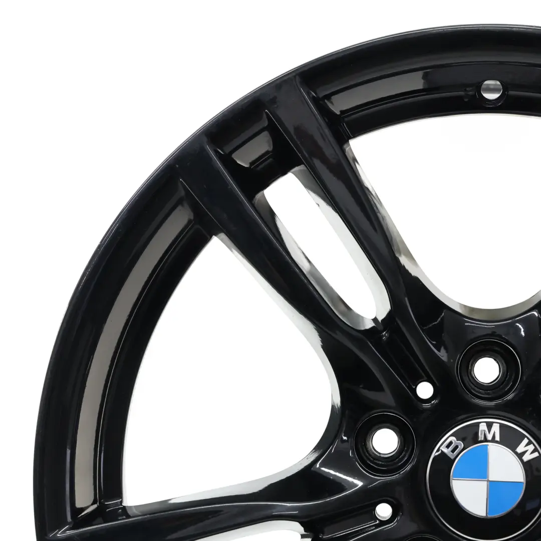 BMW F30 F31 Rear Black Wheel Alloy Rim 18" 8,5J ET:47 M Styling 400 7845881