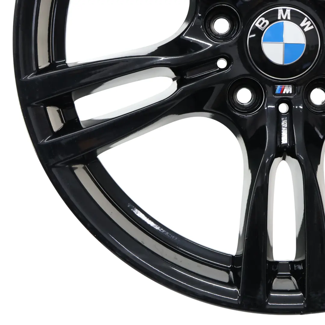BMW F30 F31 Rear Black Wheel Alloy Rim 18" 8,5J ET:47 M Styling 400 7845881