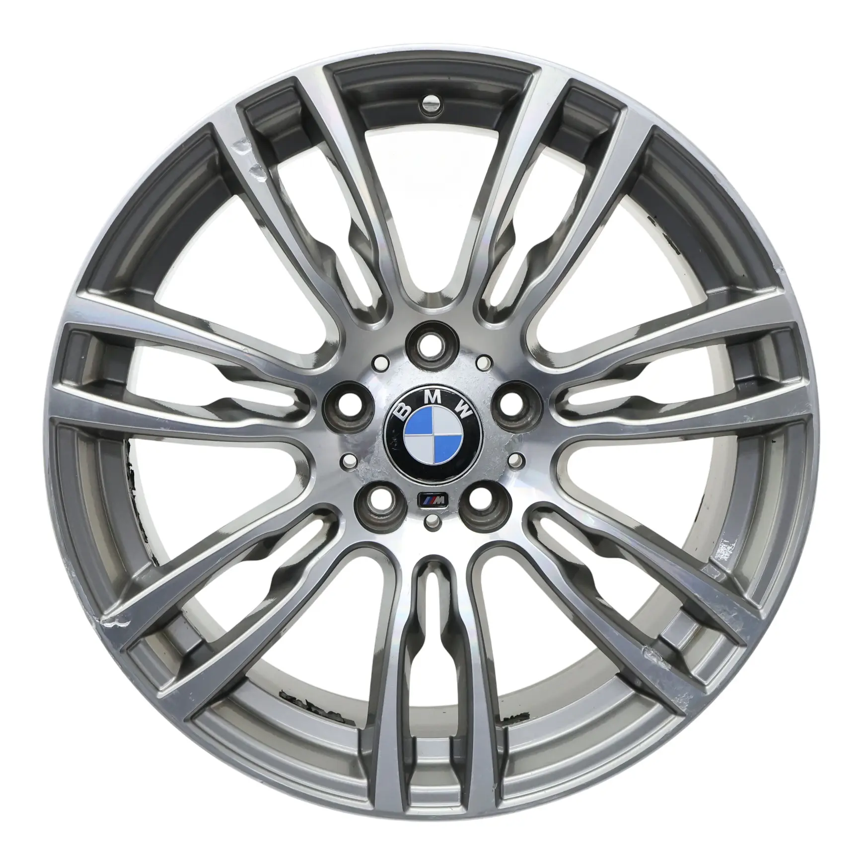BMW F30 F31 Rear Silver Alloy Wheel Rim 19" ET:47 8,5J M Star Spoke 7845883