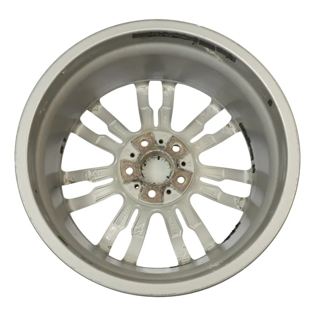 BMW F30 F31 Rear Silver Alloy Wheel Rim 19" ET:47 8,5J M Star Spoke 7845883