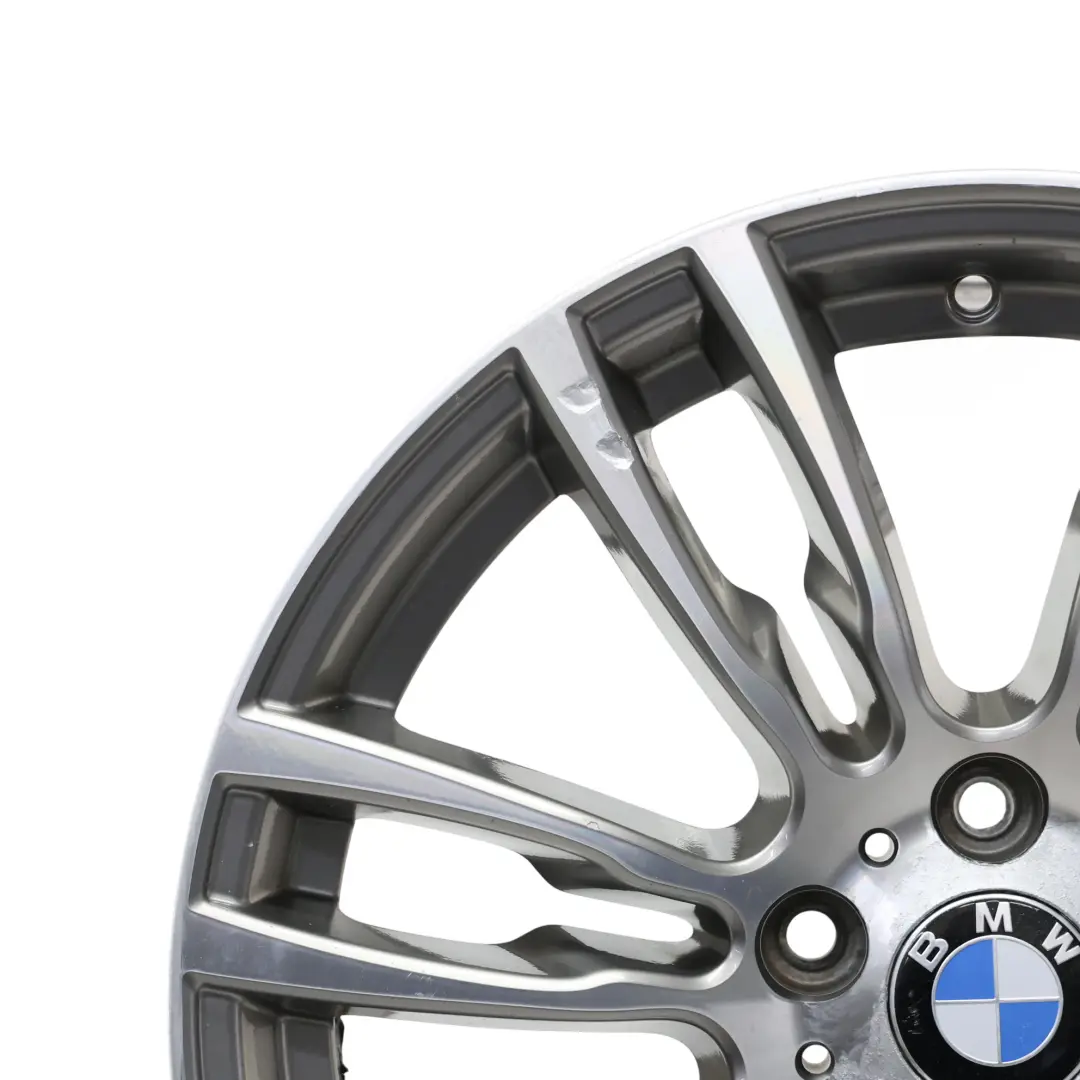 BMW F30 F31 Rear Silver Alloy Wheel Rim 19" ET:47 8,5J M Star Spoke 7845883