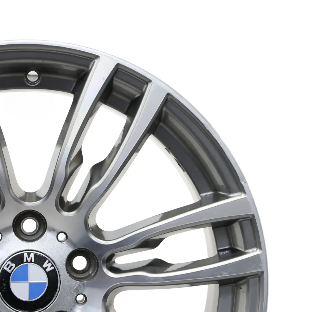 BMW F30 F31 Rear Silver Alloy Wheel Rim 19" ET:47 8,5J M Star Spoke 7845883
